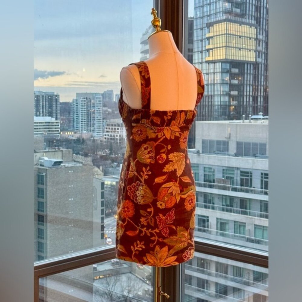🆕 SIR THE LABEL 🧿 NWOT Floral Linen Minidress, Mojave Print - Sz 1 US XS - Picture 7 of 16